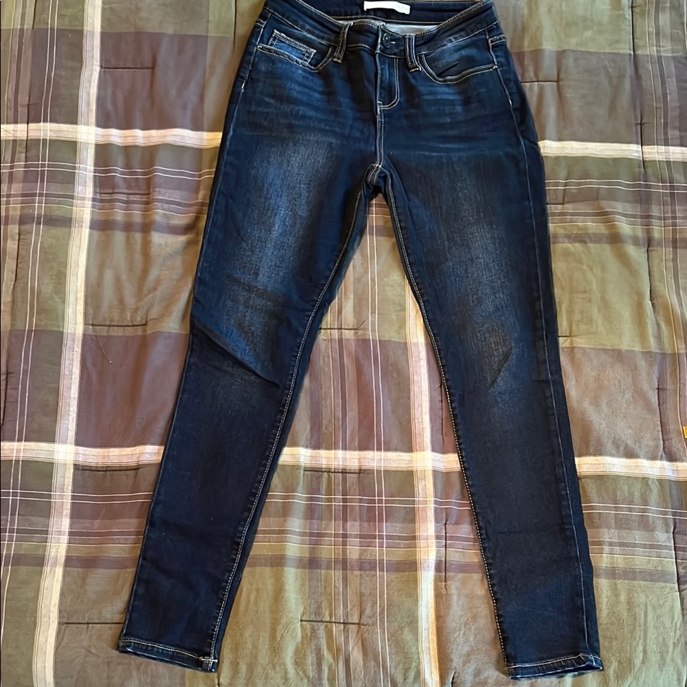 Like New Women's Daytrip Dark Skinny Blue Jeans 26S Lynx High Rise